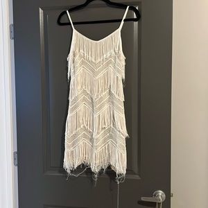 Lulus size small white flapper dress - worn to eras tour and washed